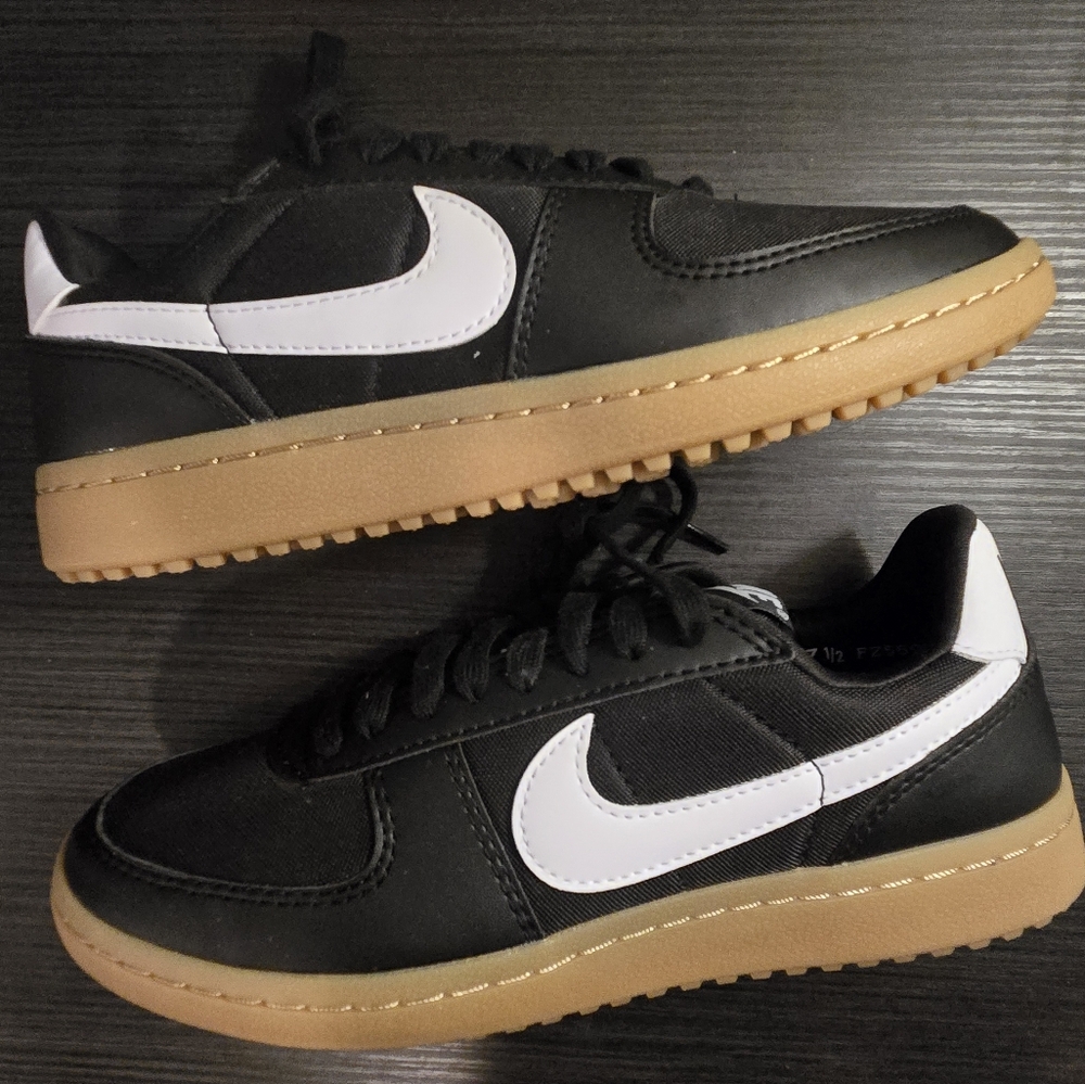 Nike Field General Black White Gum Sneakers Womens 7.5 New - Picture 3 of 7